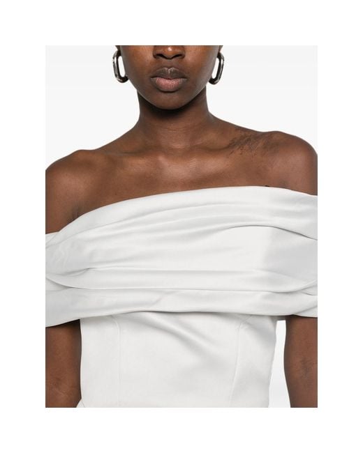 Solace London White Alta Maxi Dress