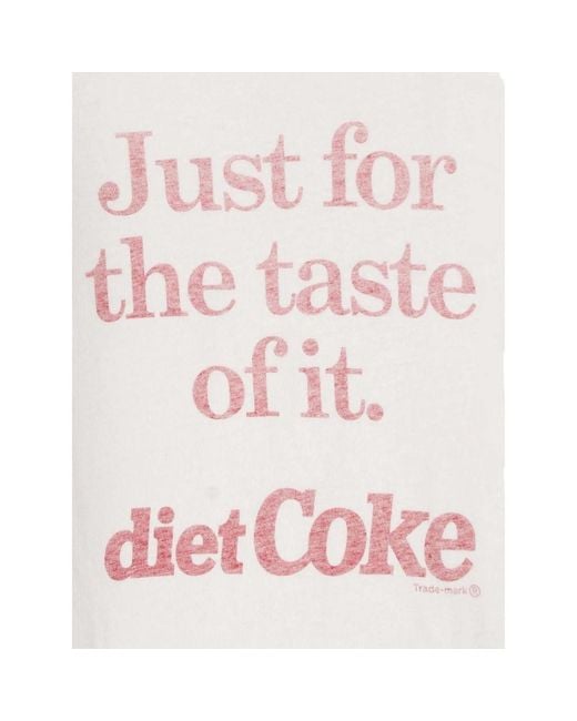 Re/done White Diet Coke Slogan-Print T-Shirt