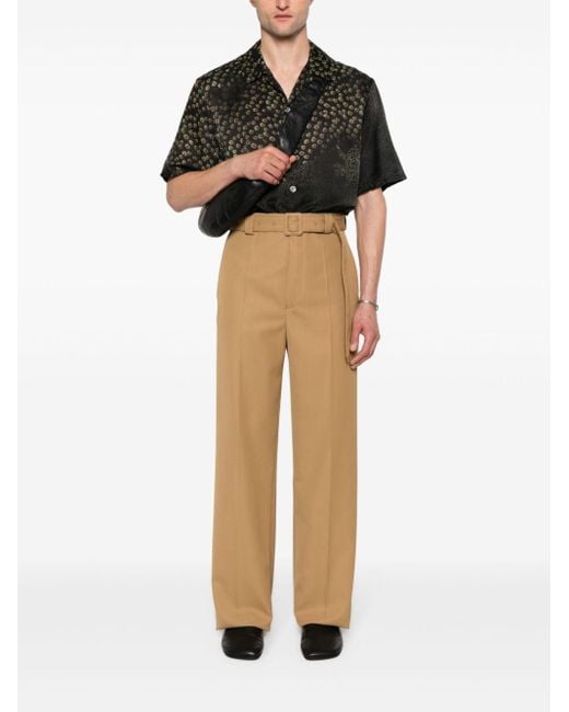 Dries Van Noten Natural Twill Tailored Trousers for men