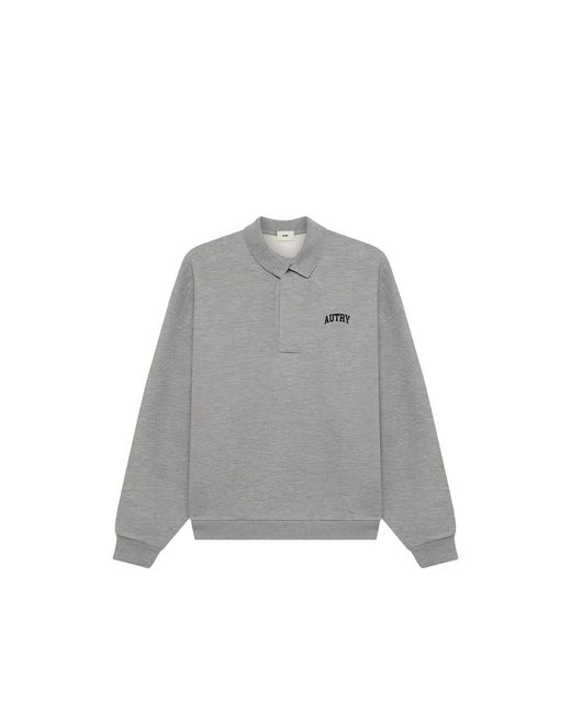 Autry Gray Polo Sweatshirt for men