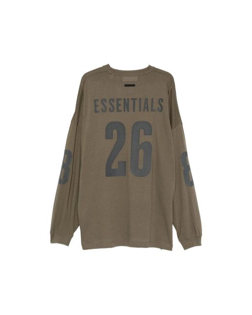 Fear Of God Green Sport Mesh Merch Long-Sleeve T-Shirt for men