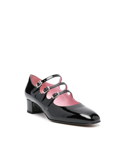 CAREL PARIS Black Kina 40Mm Patent-Leather Pumps