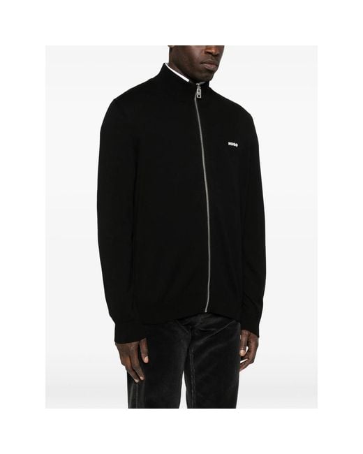 HUGO Black Sweater for men