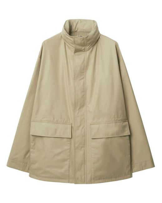 Burberry Natural Neutral Ekd-embroidered Hooded Jacket for men