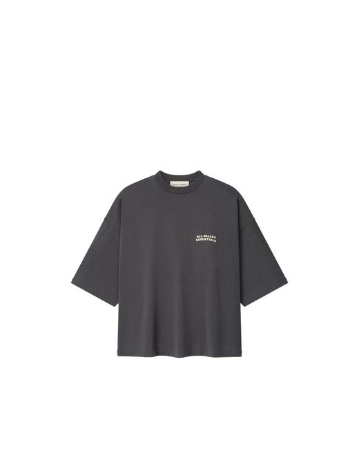 Fear Of God Gray Merch Tee Logo-Print Drop-Shoulder T-Shirt for men