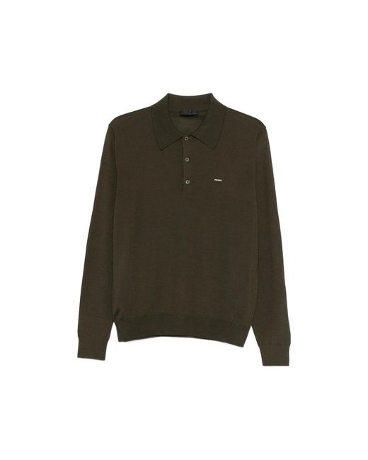 Prada Green Polo Shirts for men