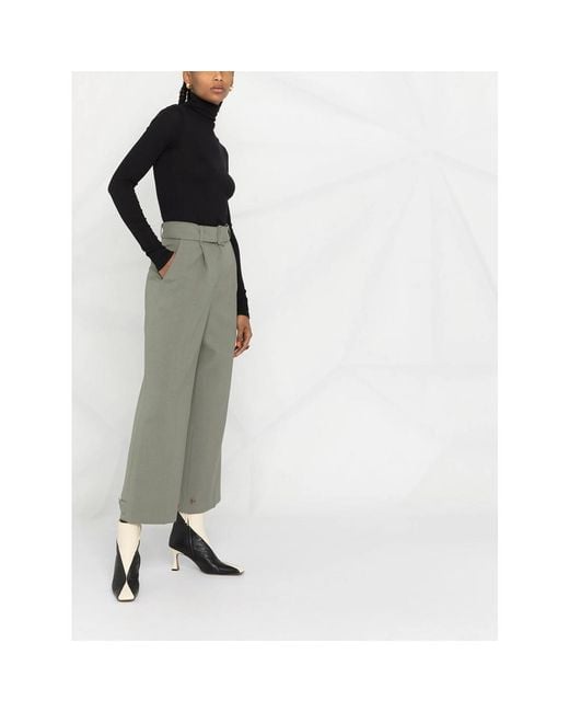 Vince Black Roll-Neck Cotton Blouse