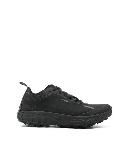 Norda Black Logo-Embellished Sneakers for men