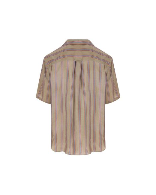 Saint Laurent Brown Neutrals Shirts for men