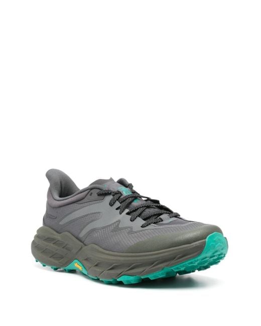 Hoka One One Gray Speedgoat 5 Lace-Up Sneakers