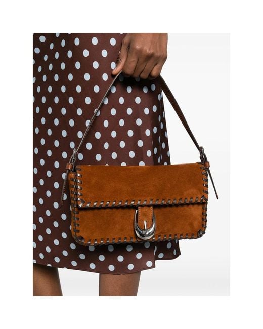 Staud Brown Harlow Shoulder Bag