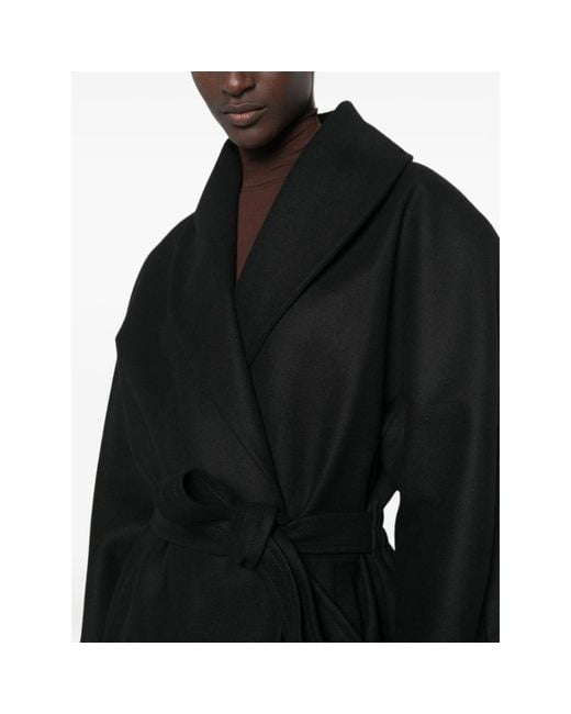 ANDAMANE Black Niki Long-Sleeve Belted Jacket