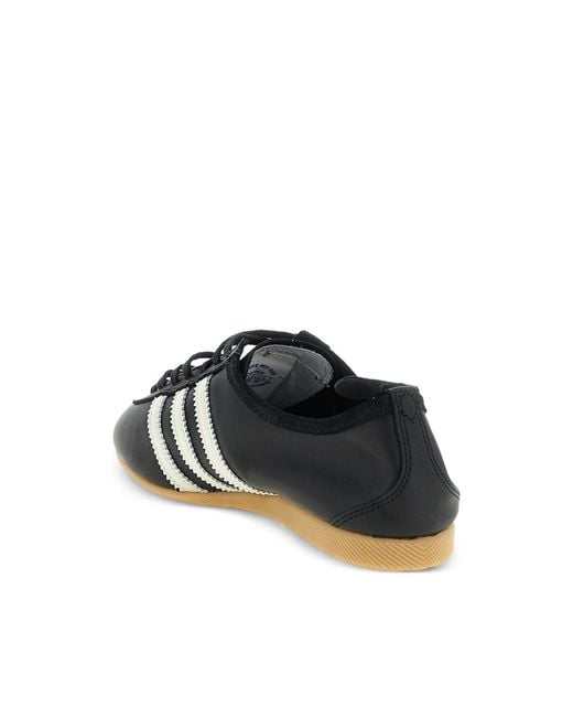 Adidas Black Japan Signature-Stripe Sneakers for men