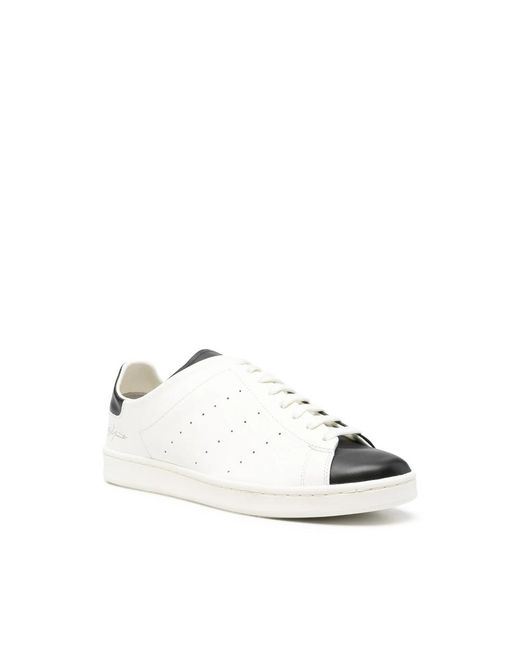Y-3 White Leather Sneakers for men