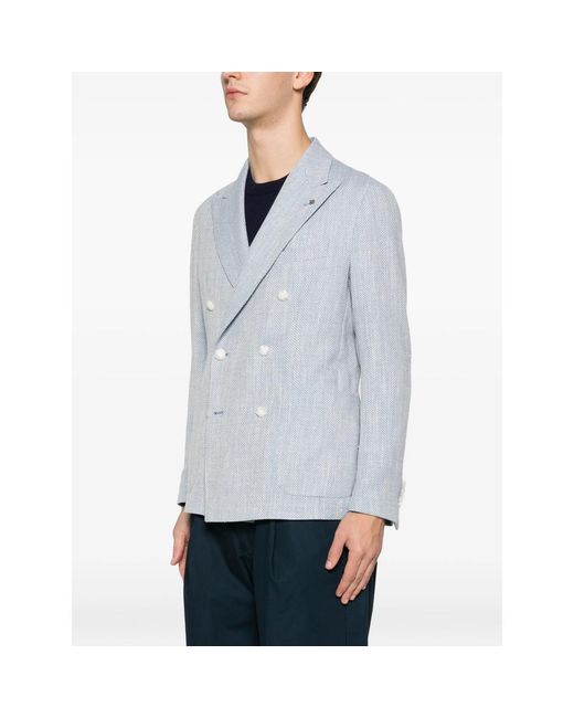 Tagliatore Blue Jacket for men