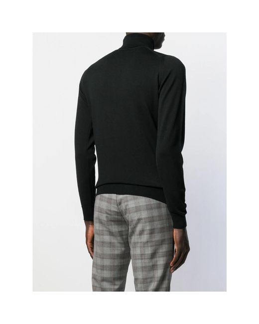 JOHN SMEDLEY Black Turtleneck Knit 未使用 JOHN SMEDLEY ジョンスメドレー ニットトップス CHERWELL STANDARD FIT