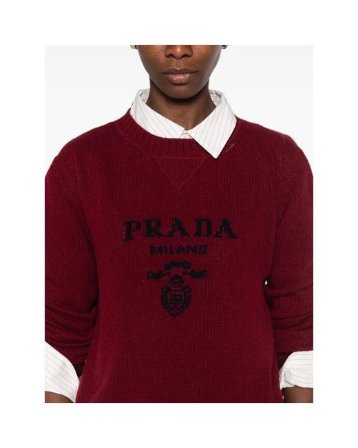 Prada Red Knitwear