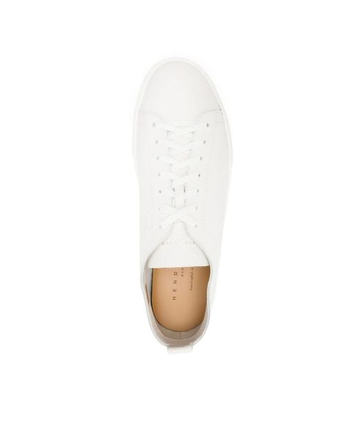 Henderson White Leather Sneakers for men