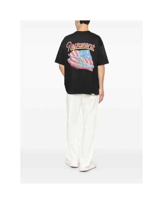 Represent Black T-Shirt for men