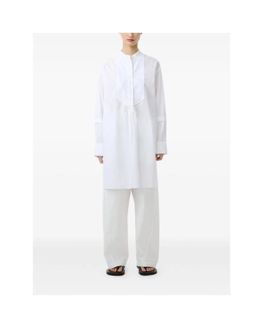 Studio Nicholson White Lalon Dress