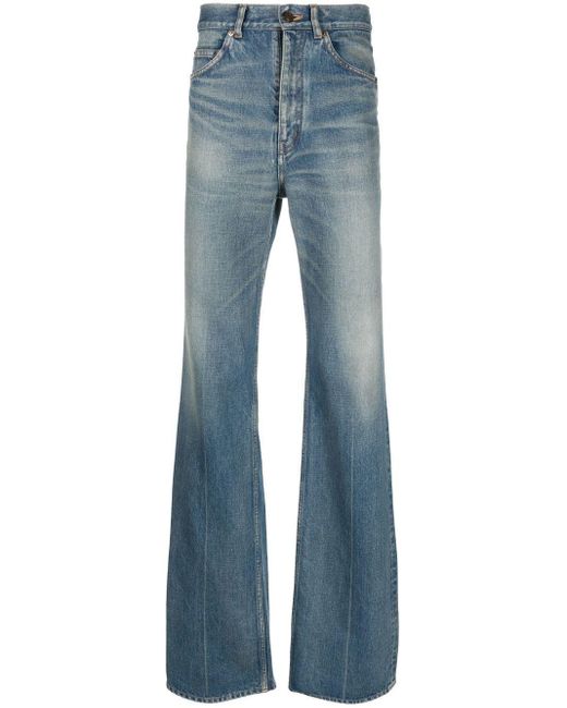 Saint Laurent Blue 70's High Waist Jeans for men