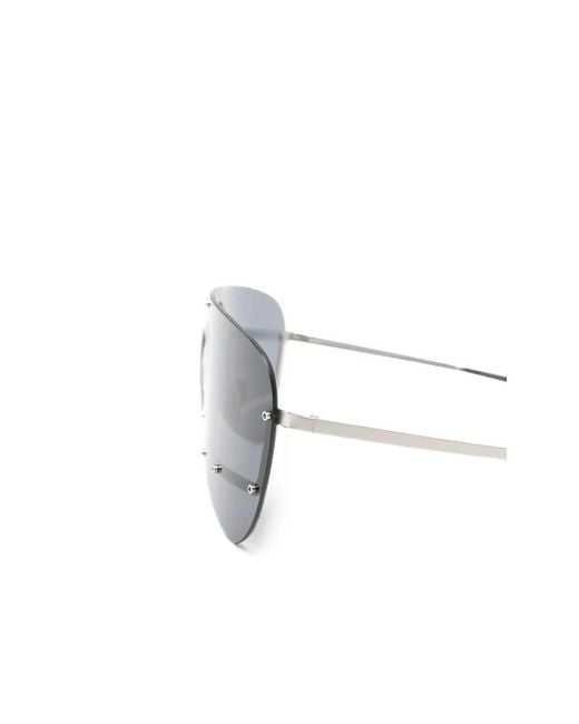 Rick Owens Gray Tower Stud-Embellished Oversized-Frame Sunglasses for men