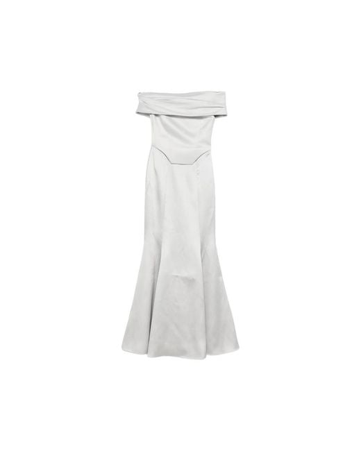 Solace London White Alta Maxi Dress