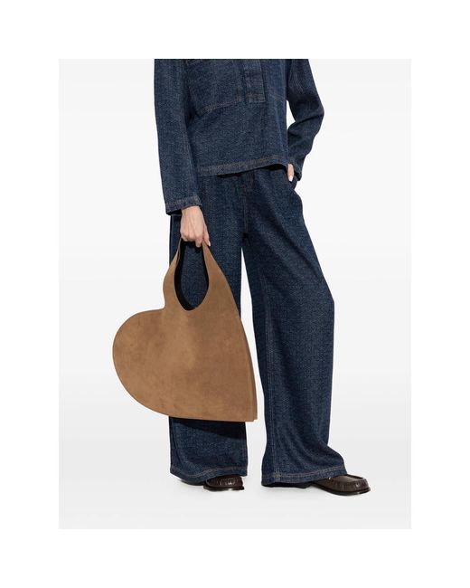 Coperni Brown 'Double Heart' Tote Bag