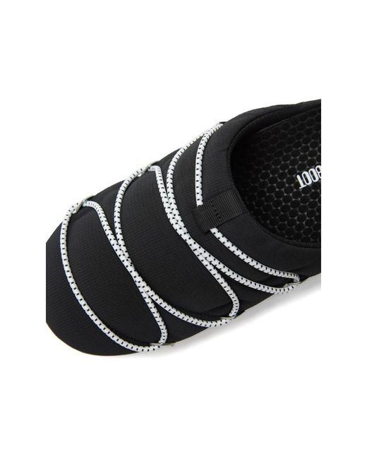 Moonboot Black Soft Slippers for men