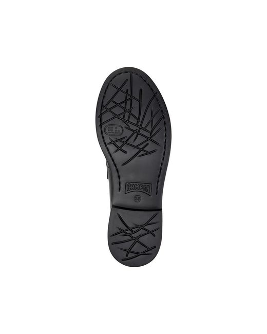 Camper Black Dean Floral-Print Loafers