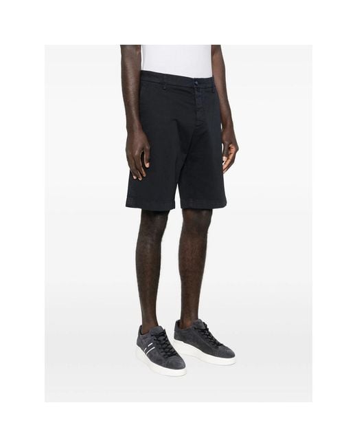 Jacob Cohen Black Side-Pocket Shorts for men