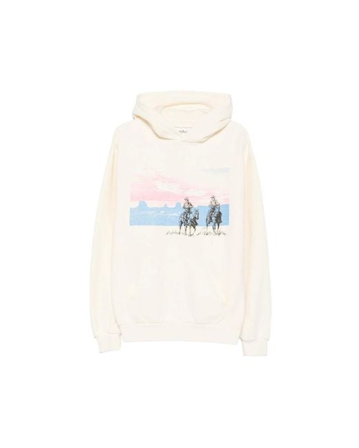 One Of These Days White Graphic-Print Hoodie for men