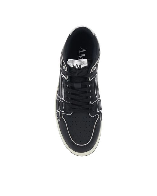 Amiri Black Skel Top Perforated Sneakers for men