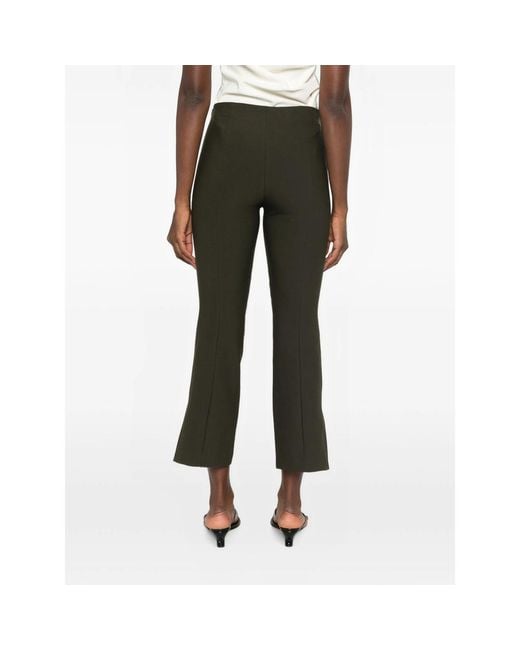 Vince Green Seam-Detail Side-Slit Trousers