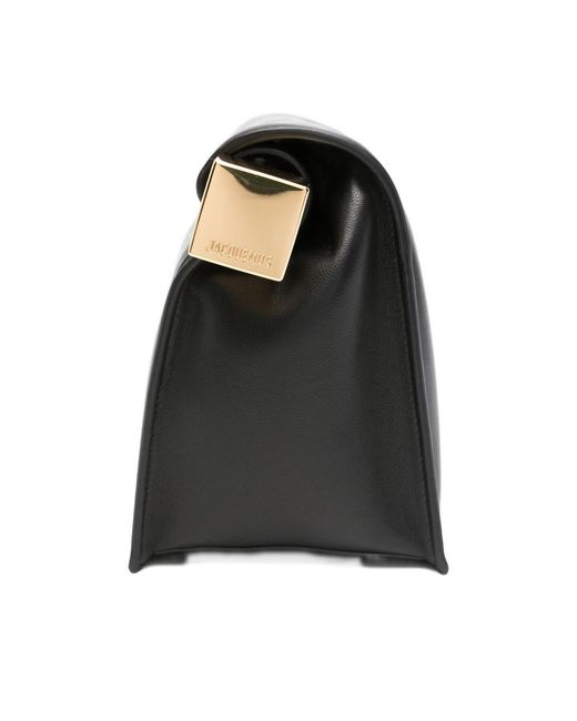 Jacquemus Black Rond Carré Clutch Bag