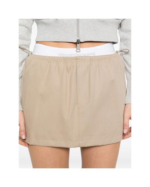 Alexander Wang Natural Skirts Neutral