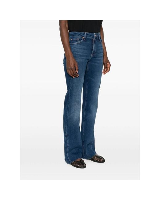 7 For All Mankind Blue The Leggy Bootcut Jeans