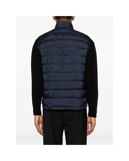 Paul & Shark Blue Zip Quilted Gilet for men