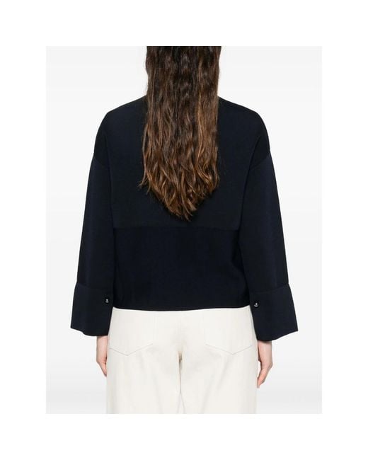 Max Mara Black Zip-Up Cardigan