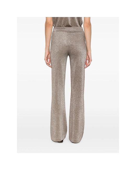 Missoni Gray Metallic-Effect Trousers