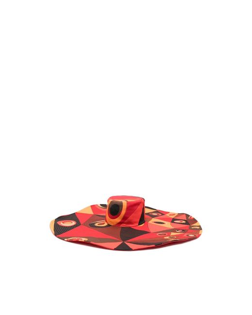 Emilio Pucci Red Hats