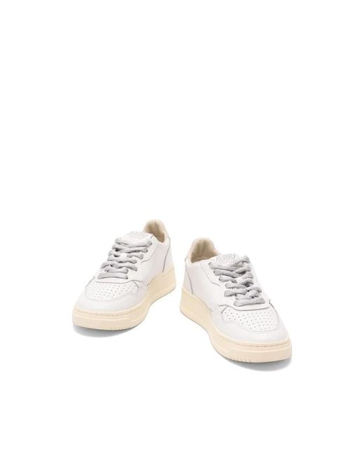 Autry White Medalist Sneakers