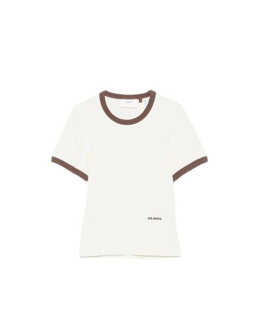Axel Arigato White T-Shirt Dahlia Cream