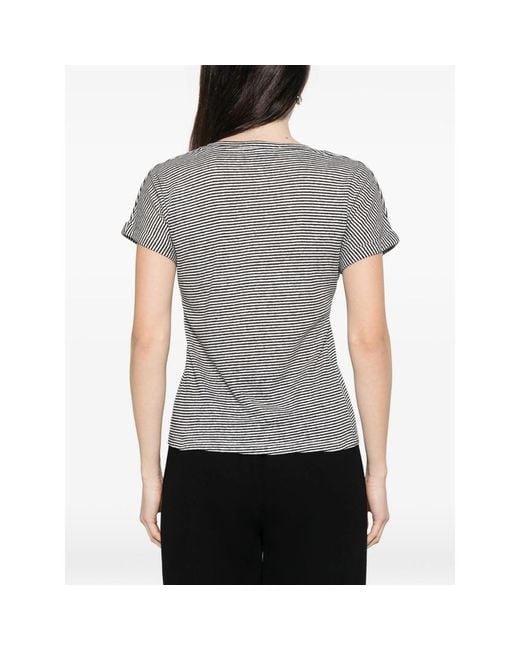 Aragona Gray Striped T-Shirt