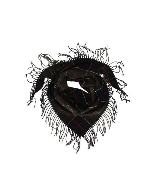 Barbour Black Kirklees Tartan Scarf