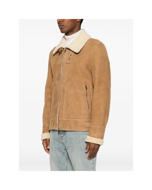 SANTORO Natural Zip-Up Jacket for men