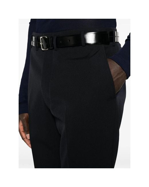 Prada Black Straight-Leg Tailored Trousers for men