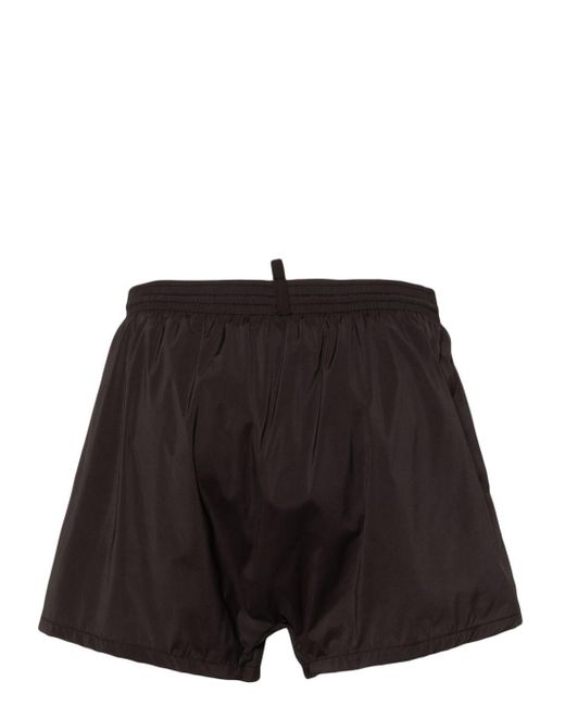 DSquared² Black Logo-print Swim Shorts for men