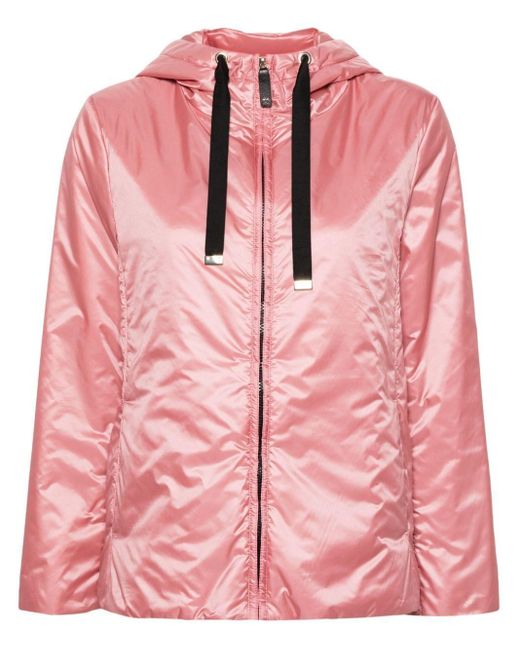 Max Mara The Cube Pink Padded Hooded Jacket