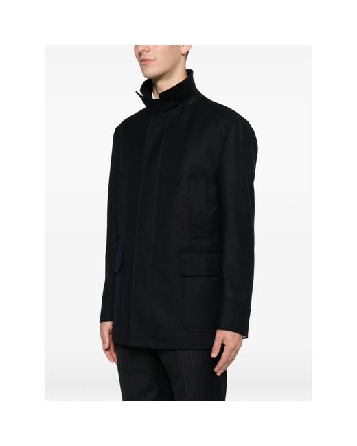 Tagliatore Black Coats for men